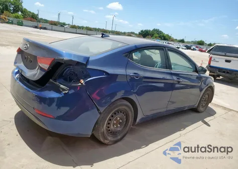 2016 Hyundai Elantra Se from USA, damaged, VIN 5NPDH4AE7GH787568
